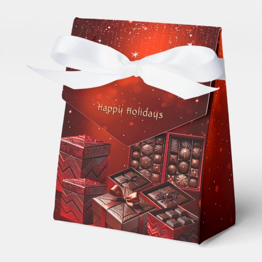 Schokoladen-Weihnachtsgeschenkbox Geschenkschachtel (Vorderseite)