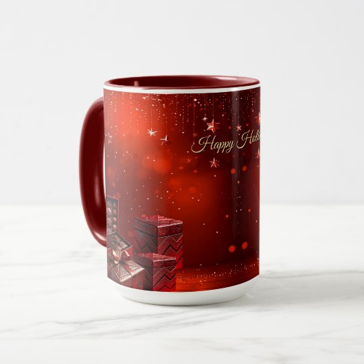 Schokoladen-Weihnachtsmug Tasse (Vorderseite Links)