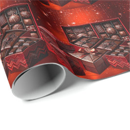 Schokoladen-Weihnachtspapier Geschenkpapier