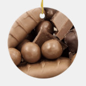 Schokoladen-Weihnachtsverzierung Keramik Ornament (Hinten)