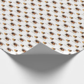 Schokoladen-Zeit-Muster Geschenkpapier (Ecke)