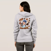 Schokoladen-Zen-Zone Hoodie (Schwarz voll)