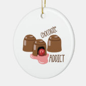Schokoladenaddict Keramik Ornament (Links)