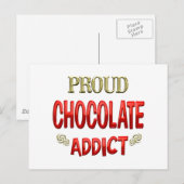 Schokoladenaddict Postkarte (Vorne/Hinten)