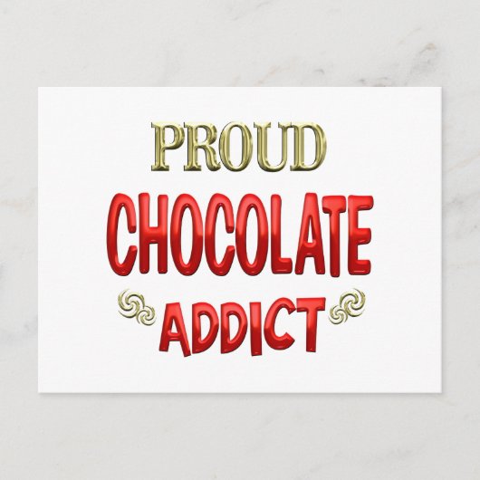 Schokoladenaddict Postkarte (Vorderseite)