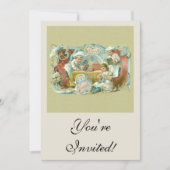 Schokoladenbäcker Antike Einladung (Vorderseite)