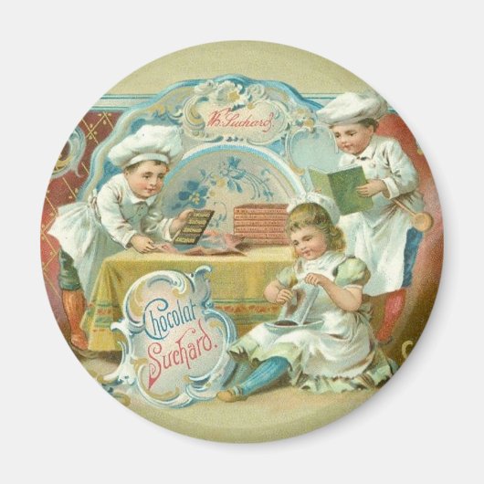 Schokoladenbäcker Antike Magnet (Vorne)