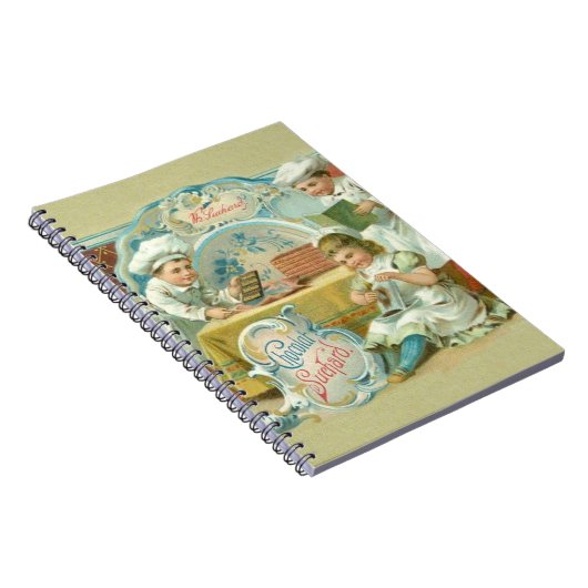 Schokoladenbäcker Antike Notizblock (Rechte Seite)