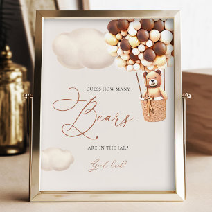 Schokoladenbärenblasen schätzen, wie viele Bären s Fotodruck