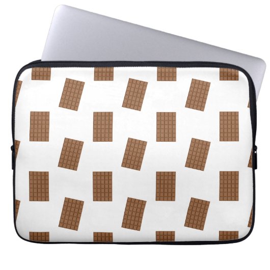 Schokoladenbars Weißer Hintergrund Laptopschutzhülle (Vorderseite)