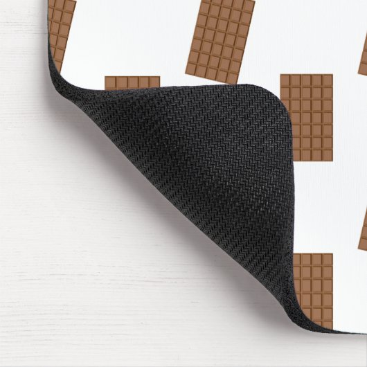 Schokoladenbars Weißer Hintergrund Mousepad (Ecke)