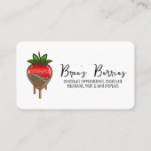 Schokoladenbeere Berries Visitenkarte (Vorderseite)