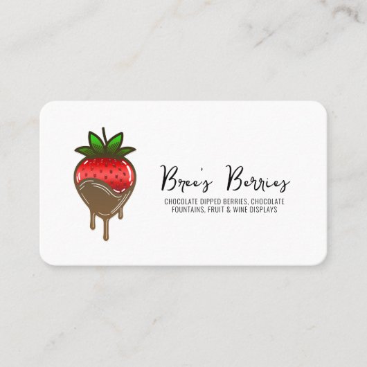 Schokoladenbeere Berries Visitenkarte (Vorderseite)