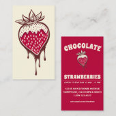 Schokoladenbeere Visitenkarte (Vorne/Hinten)