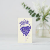 Schokoladenbeere Visitenkarte (Stehend Vorderseite)