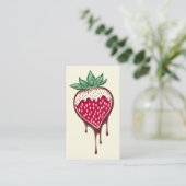 Schokoladenbeere Visitenkarte (Stehend Vorderseite)