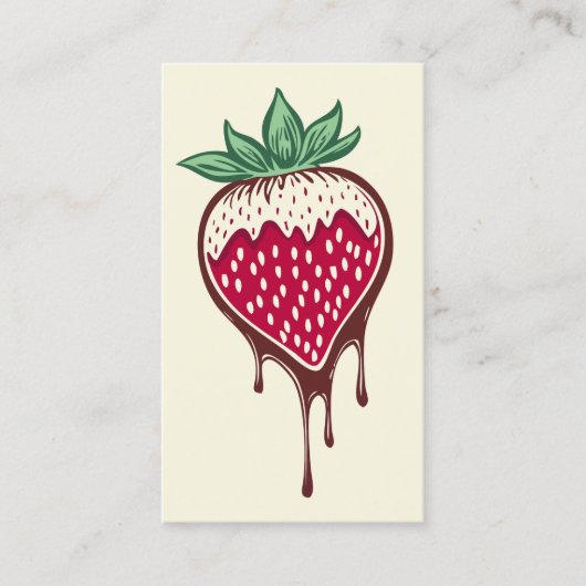 Schokoladenbeere Visitenkarte (Vorderseite)