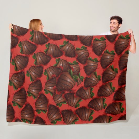 Schokoladenbeeren Fleecedecke (Beispiel)