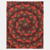 Schokoladenbeeren Fleecedecke (Vorderseite)