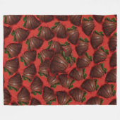 Schokoladenbeeren Fleecedecke (Vorderseite (Horizontal))