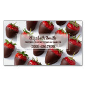 Schokoladenbeeren Magnetische Visitenkarte (Vorderseite)