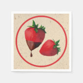 Schokoladenbeeren Serviette (Vorderseite)