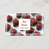 Schokoladenbeeren Visitenkarte (Vorderseite)