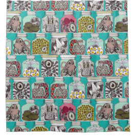 Schokoladenblau Duschvorhang