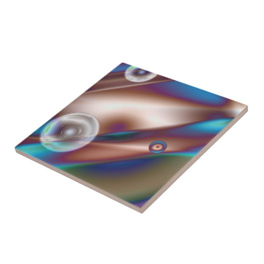 Schokoladenblau Fliese (Seite)