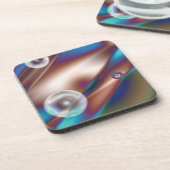 Schokoladenblau Getränkeuntersetzer (Linke Seite)