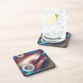 Schokoladenblau Getränkeuntersetzer (Rechte Seite)