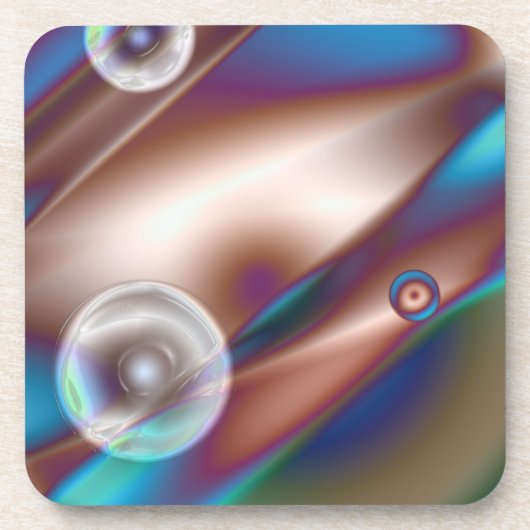 Schokoladenblau Getränkeuntersetzer (Vorderseite)