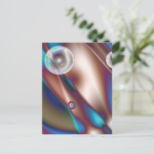 Schokoladenblau Postkarte (Stehend Vorderseite)