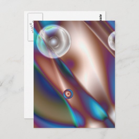 Schokoladenblau Postkarte (Vorne/Hinten)