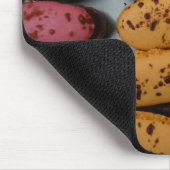Schokoladenboote, rosa und orange mousepad (Ecke)