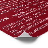 Schokoladenbox, Süßwarenwerbung Poster (Ecke)