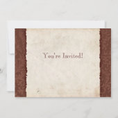 Schokoladenbraun - Einladung zur Hochzeit (Rückseite)