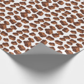 Schokoladenbraun Geschenkpapier (Ecke)