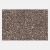 Schokoladenbraun Geschenkpapier Set (Vorderseite)