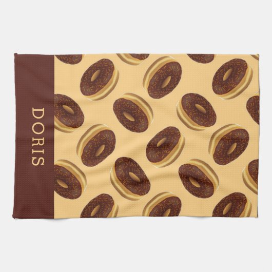 Schokoladenbraun Geschirrtuch (Horizontal)