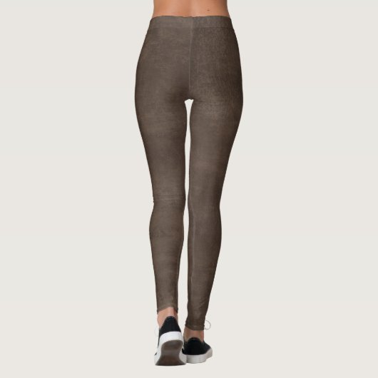 Schokoladenbraun Leggings (Rückseite)