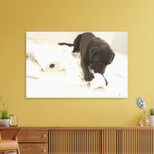 Schokoladenbraun Leinwanddruck (Insitu (Wohnzimmer))