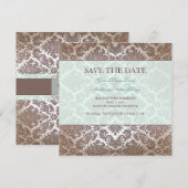 Schokoladenbraun Save the Date (Vorne/Hinten)