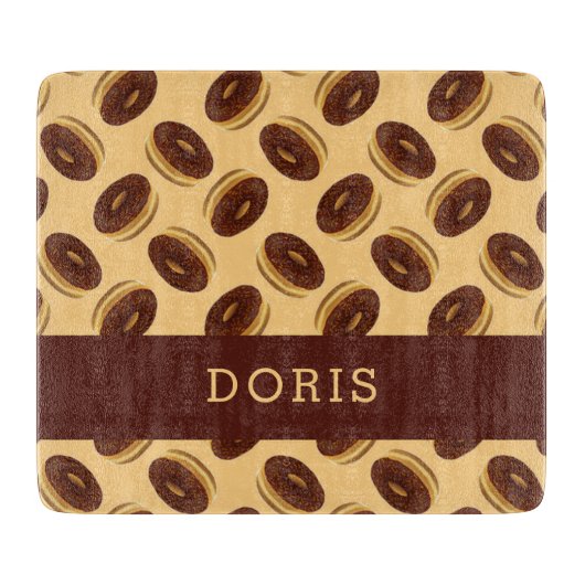 Schokoladenbraun Schneidebrett (Vorderseite)