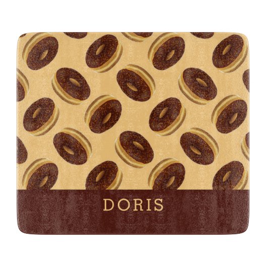 Schokoladenbraun Schneidebrett (Vorderseite)