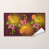 Schokoladenbraun-Taubentropfen und Sonnenschein Badhandtuch Set (Handtuch)