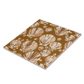 Schokoladenbraun und Beige Muscheln Fliese (Seite)