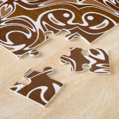 Schokoladenbraun und Mandala-Muster Puzzle (Seite)