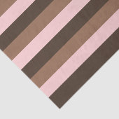 Schokoladenbraun und rosa Streifen Seidenpapier (Ausschnitt)