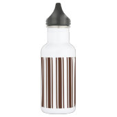 Schokoladenbraun und weiße Süßwaren Edelstahlflasche (Links)